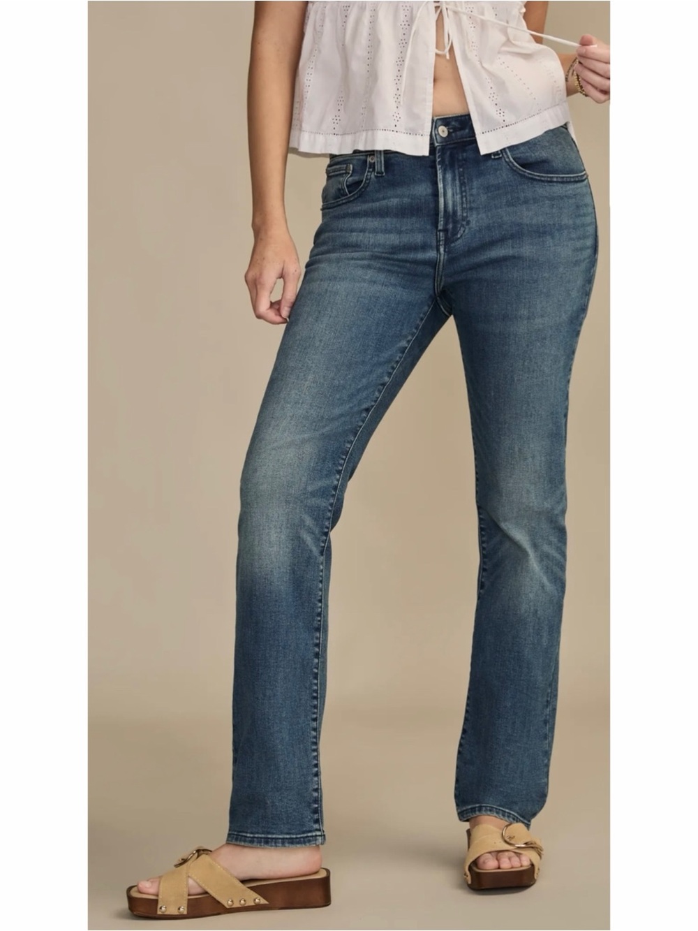 Lucky brand High rise straight jean